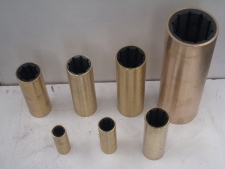 Water lubricated shaft bearings