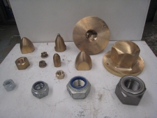 Various propeller and coupling nuts